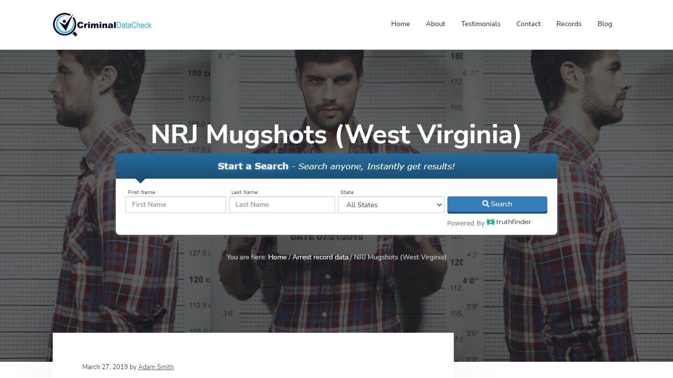 NRJ Mugshots (West Virginia) - Criminal Data Check